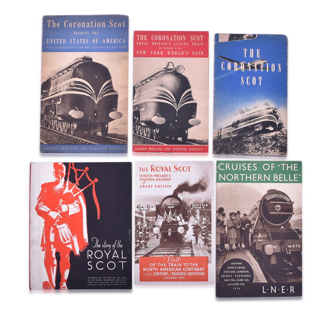 5061 - Group of 6 London Midland and Scottish Railway Papers - Booklets and Itinerary New York World's Fair - 1933 to 1940 thumbnail