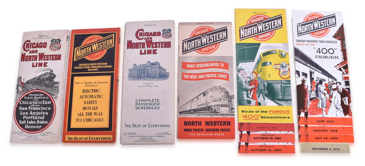 5064 - Ten Chicago and North Western Timetables 1915- 1970 thumbnail