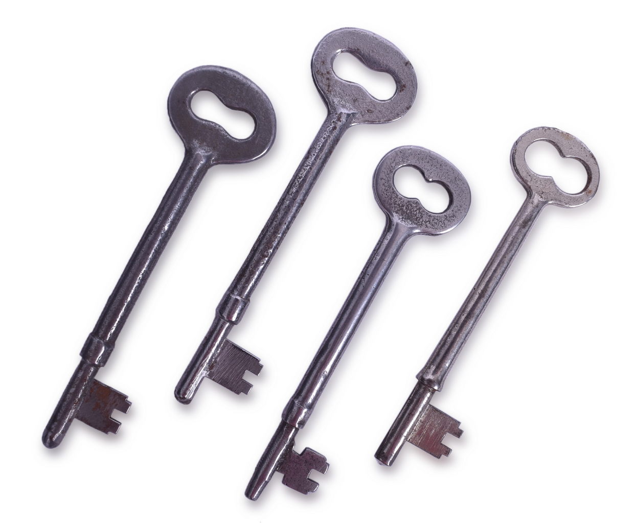 5085 - Group of 4 Railroad Caboose and / or Coach Keys thumbnail