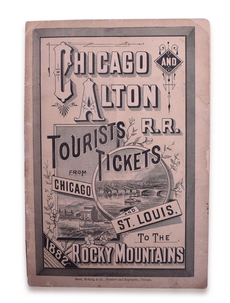 5124 - Chicago & Alton Railroad Timetable 1882 Excursion Season Routes and Rates Booklet thumbnail