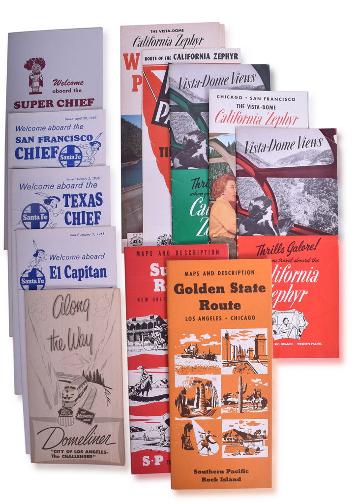 5128 - Twenty Western Railroad Timetables and Maps - 1954 to 1969 - California Zephyr, Golden State Route, Santa Fe, The Milwaukee Road thumbnail