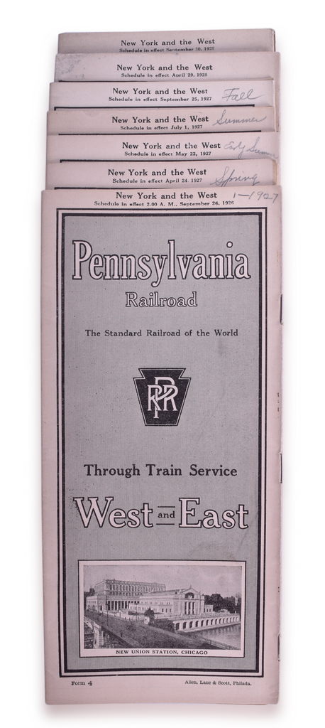 5140 - Twenty-Four Pennsylvania Railroad Timetables - 1926 to 1967 thumbnail