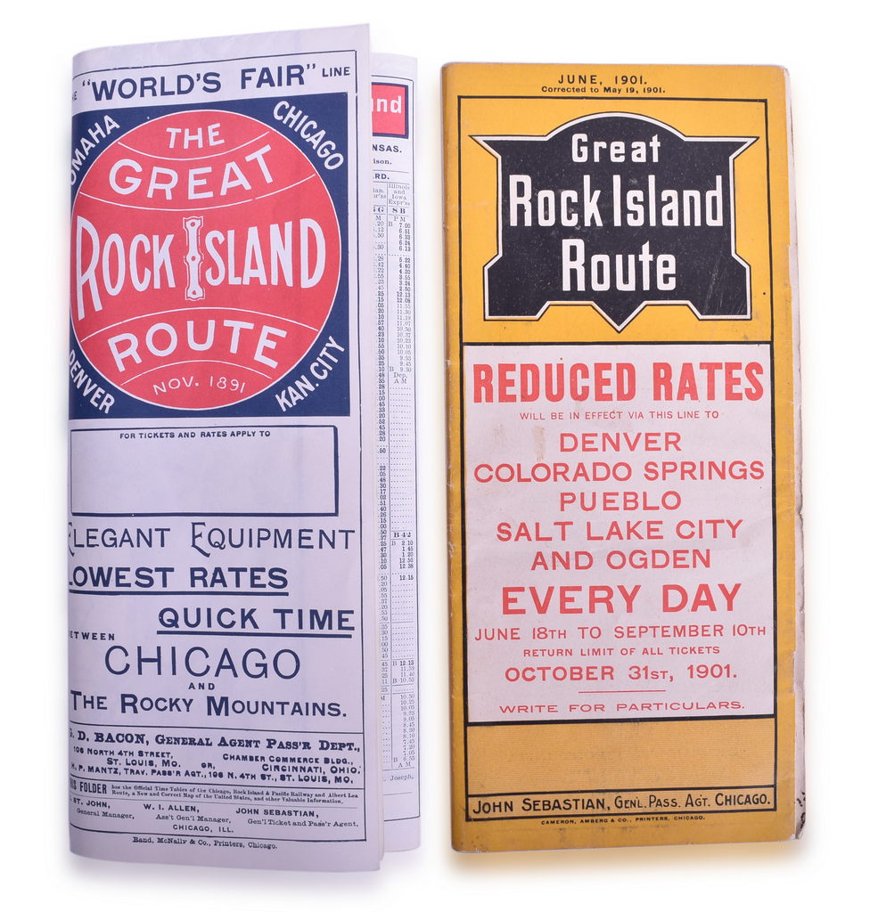 5150 - Fifteen Rock Island Railroad Timetables - 1891 to 1967 thumbnail