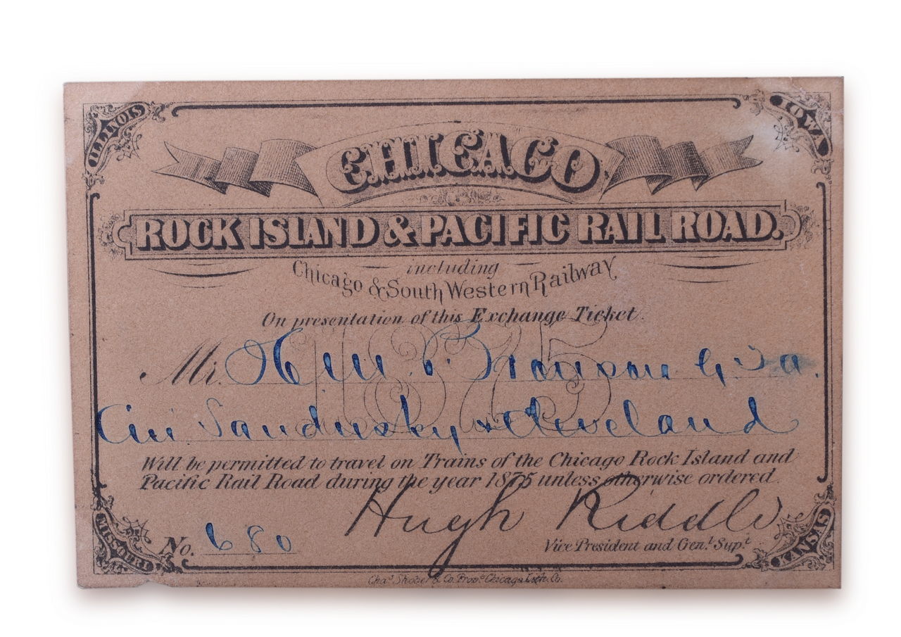 5167 - 1875 Chicago, Rock Island & Pacific Annual Pass thumbnail