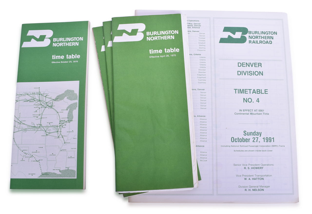 5188 - Twenty-Four Midwestern Railroad Employee Timetables - 1955 to 1997 - Norfolk Southern, Burlington Northern, Illinois Terminal, Soo Line, Northwestern, Milwaukee Road thumbnail