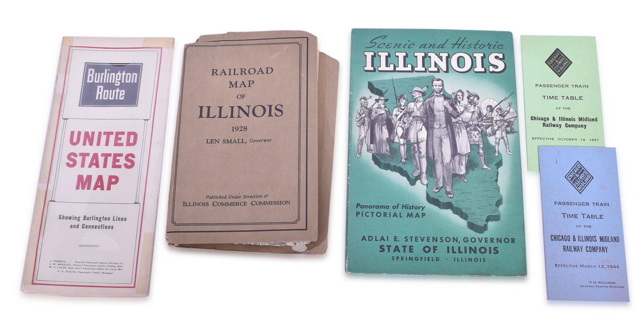5192 - Sixteen Railroad Timetables, Maps, and Travel Brochures - 1897 to 1967 - Illinois, Michigan, Indiana, New York Central thumbnail