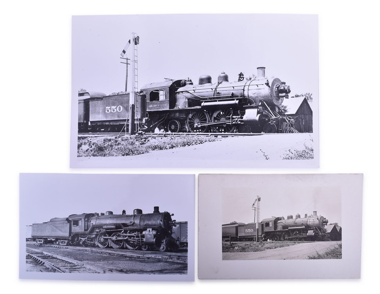 5207 - 132 Chicago and Alton Railroad Steam Locomotive Photographs thumbnail