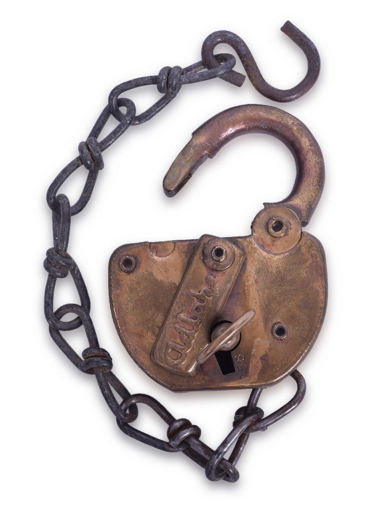 5232 - Two Union Pacific Railroad Adlake Locks with Keys thumbnail