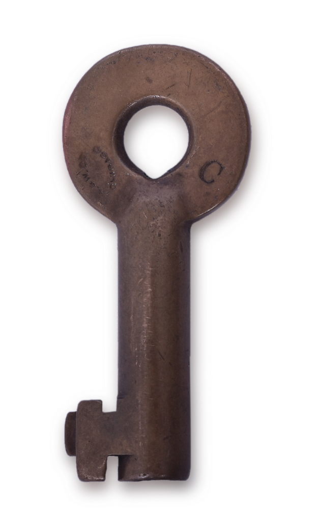 5262 - San Pedro Los Angeles & Salt Lake Railroad Brass Key thumbnail