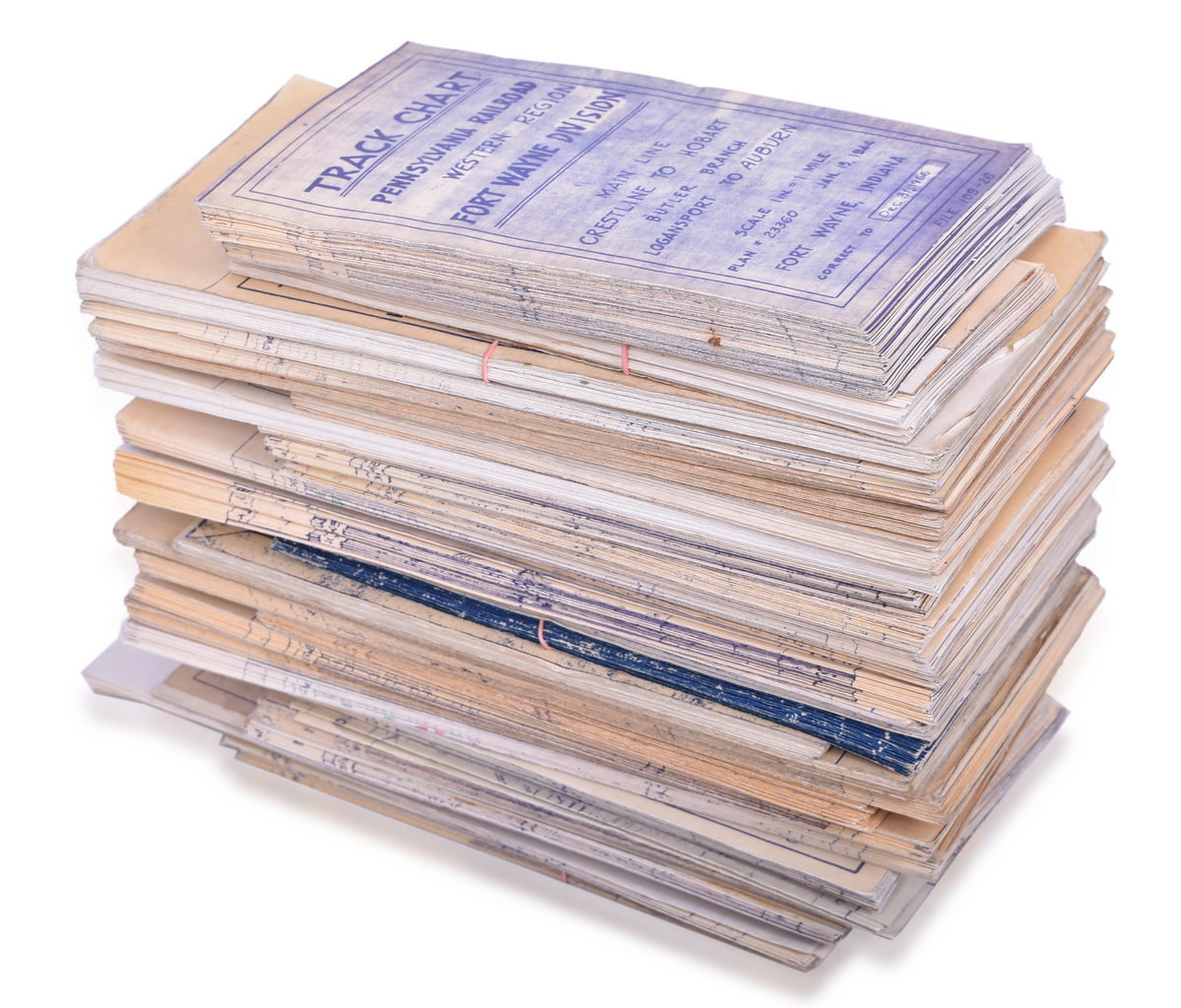 5299 - Thirty-One Track Program Charts Fort Wayne Division Toledo Branch Pennsylvania Railroad - 1960's thumbnail