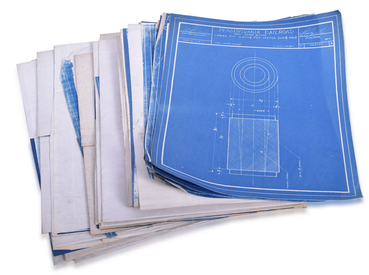 5303 - 27 Pennsylvania Railroad Blueprints for Electric and Diesel Locomotives and Electric Tractor - 1910 to 1940 thumbnail