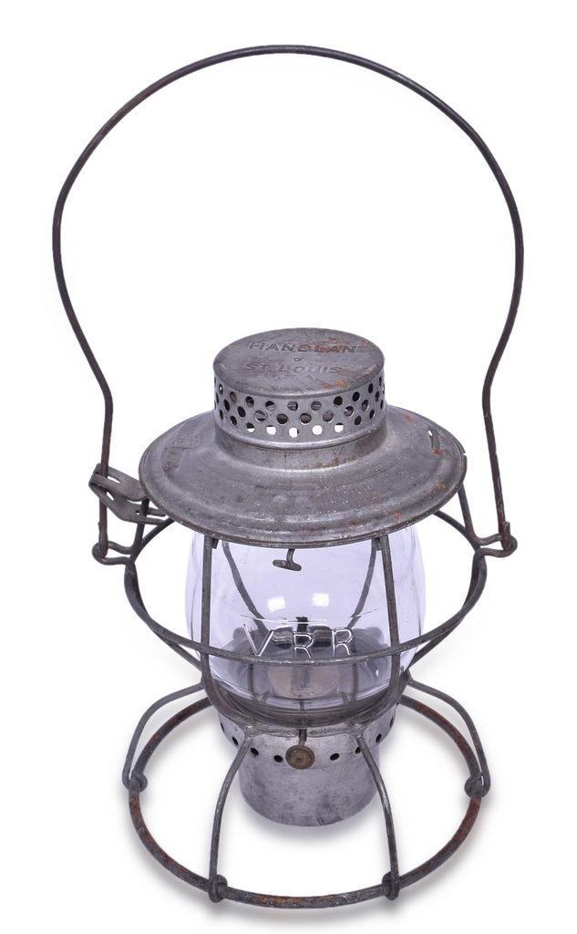 5304 - Handlan Pennsylvania Railroad Marked Lantern w/ Vandalia Clear Cast Globe thumbnail