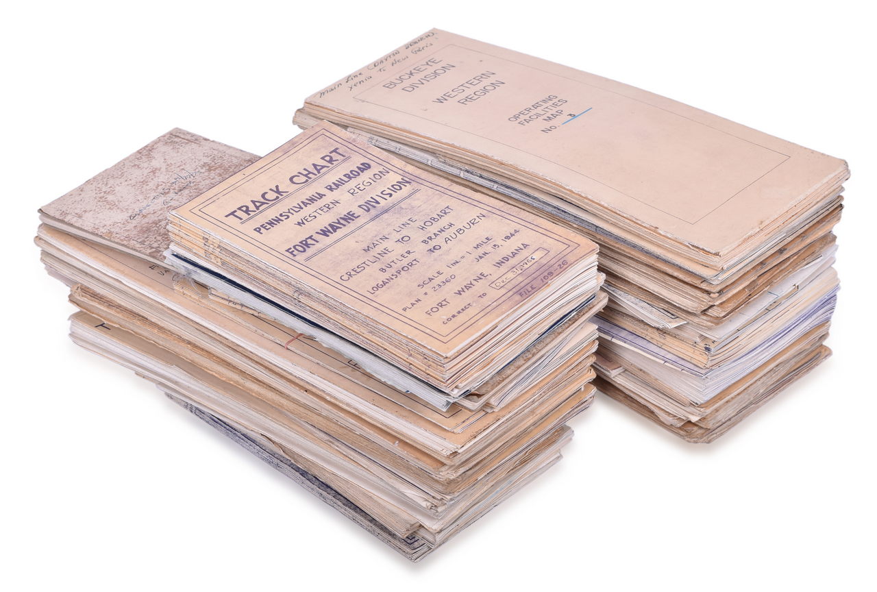 5315 - Forty Pennsylvania and Pennsylvania Central Railroad Maintenance Programs and Track Charts - 1965 to 1972 thumbnail