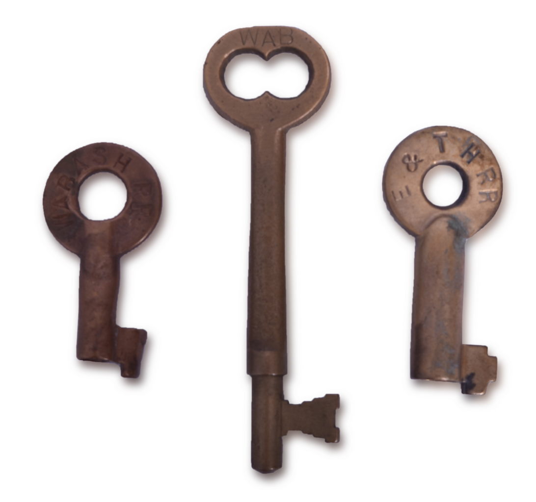 5316 - Evansville & Terre Haute Railroad and Wabash Railroad Keys thumbnail