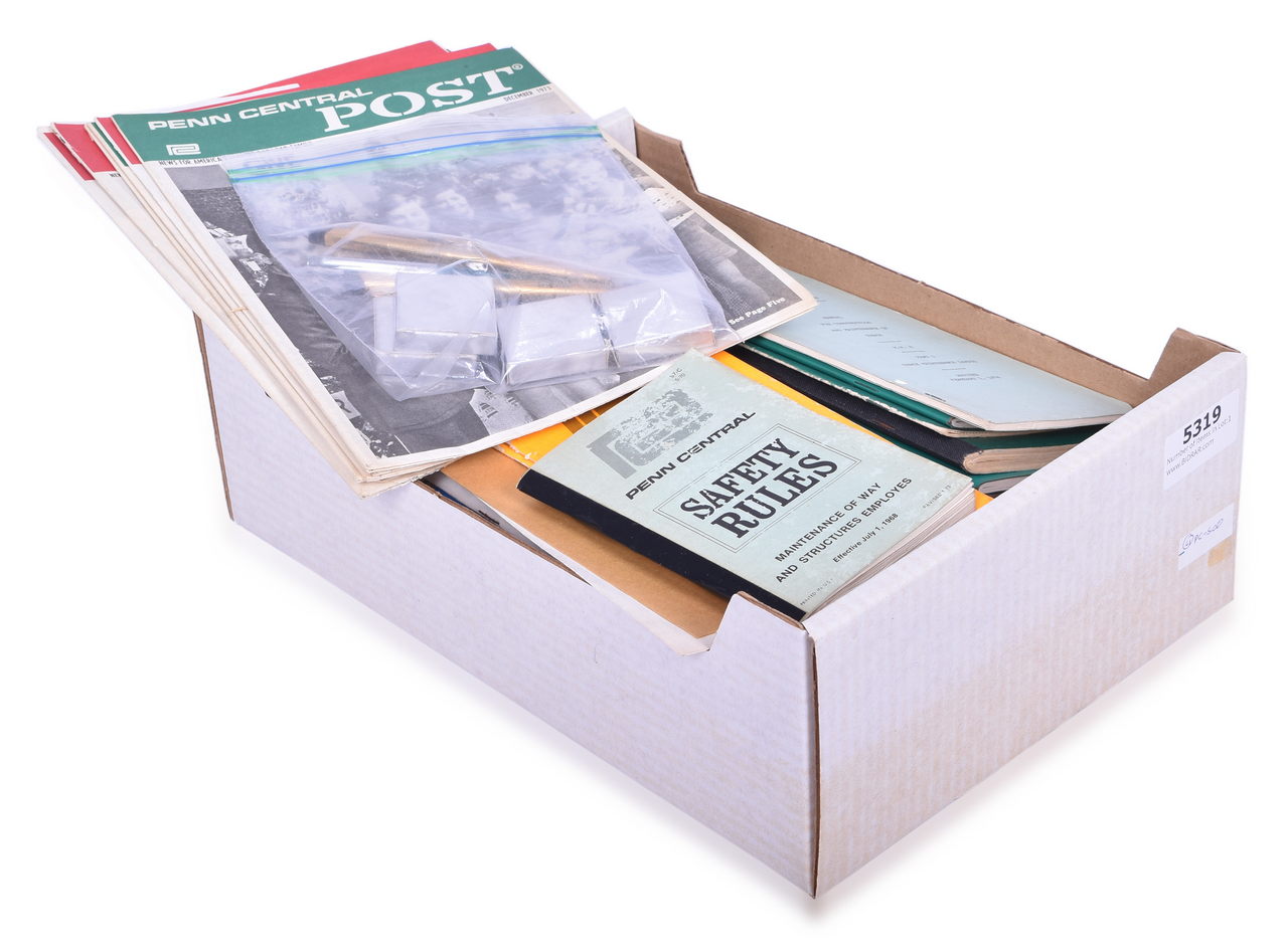 5319 - Forty-Seven Penn Central and Conrail Paper Items - Safety Rules Booklets, Employee Magazines, Employee Timetables, Manuals, and More thumbnail