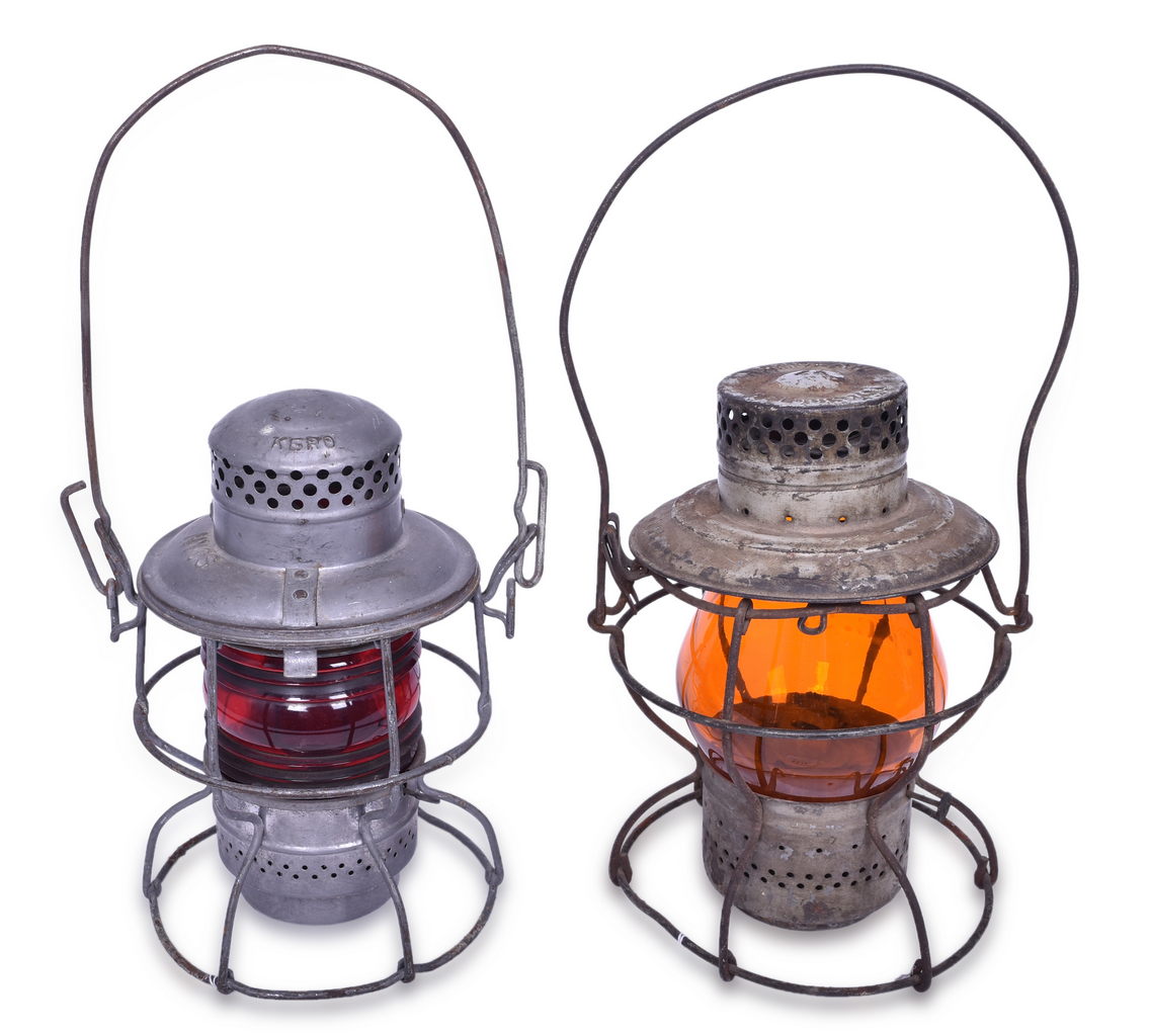 5322 - Pair of New York Central Railroad Lanterns - Handlan and Adlake Kero thumbnail