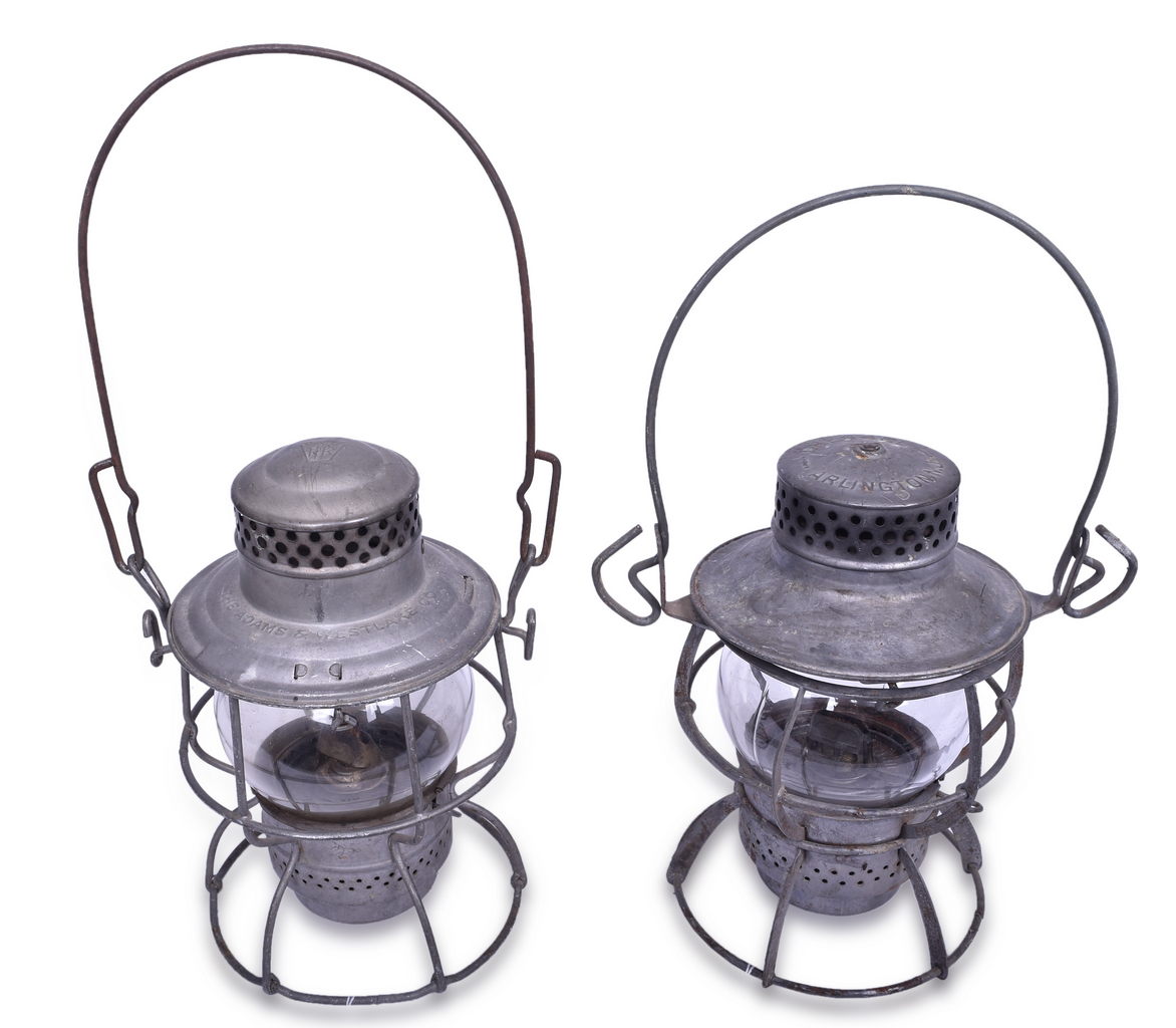 5326 - Adlake Pennsylvania Railroad Kero Lantern and Dressel Unmarked Lantern thumbnail