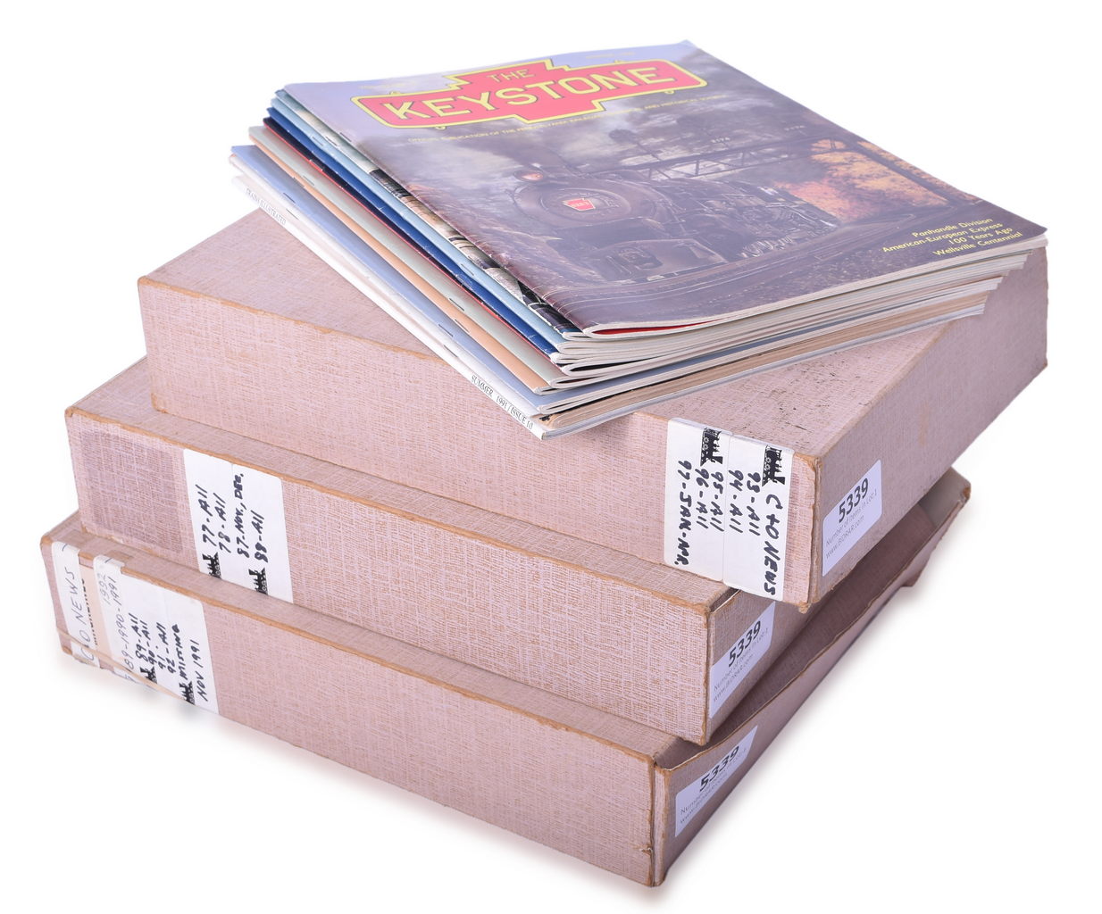 5339 - Over One Hundred Railroad Magazines - Chesapeake & Ohio and Pennsylvania Railroad - 1970s to 1990s thumbnail