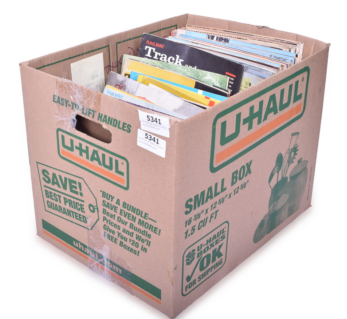 5341 - Eighty-One Railroad Magazines and Booklets - 1950s to 1990s - Modern Railroads, Railway Age, Railroad Photo Album, The Story of Ohio's Railroads, and More thumbnail