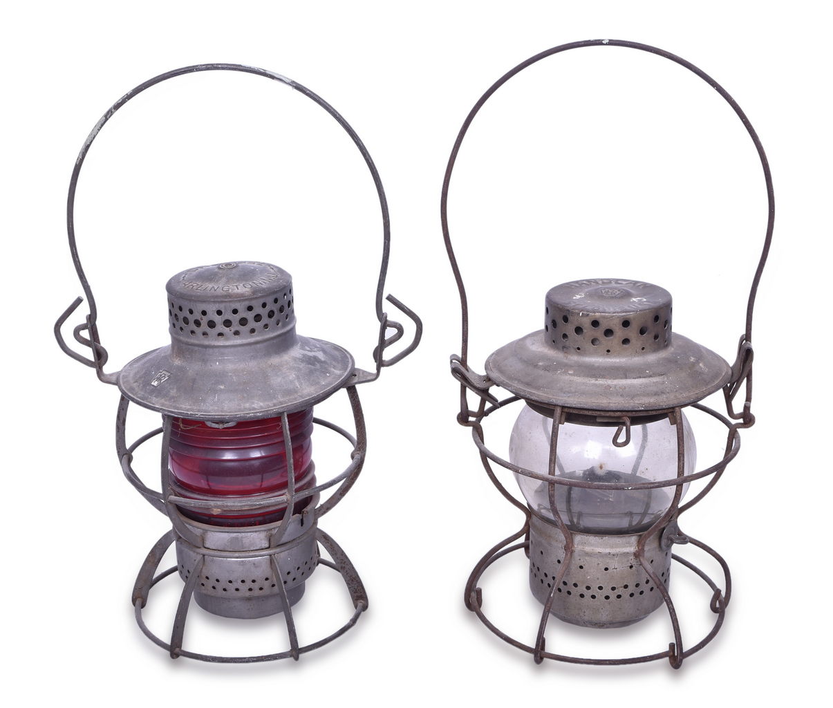 5358 - Handlan and Dressel Pair of Pennsylvania Railroad Lanterns thumbnail