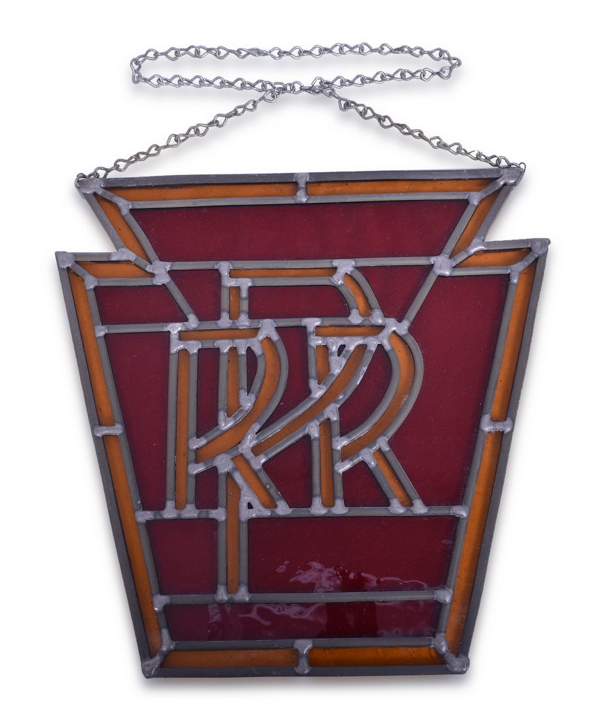 5360 - Pennsylvania Railroad Keystone Stained Glass Sun Catcher thumbnail