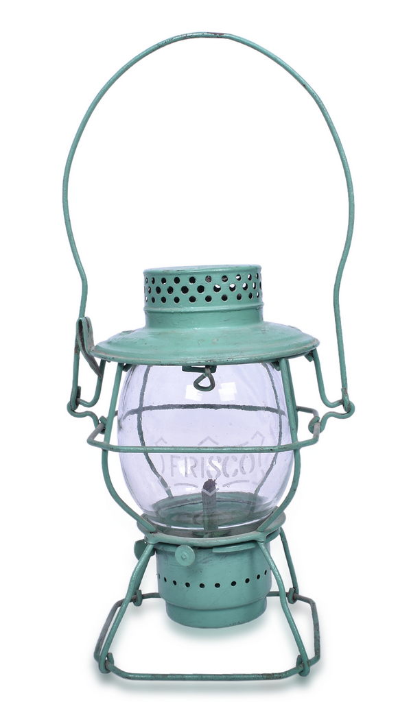 5378 - Handlan St. Louis Southwestern Railroad Lantern w/ Etched Frisco Globe thumbnail