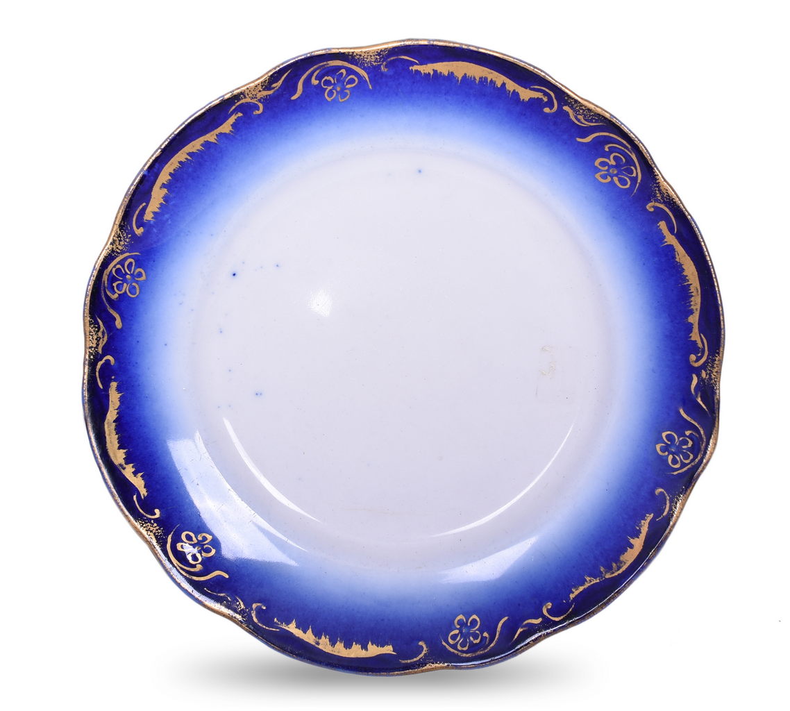 5407 - Baltimore & Ohio Railroad Royal Blue China Luncheon Plate 8