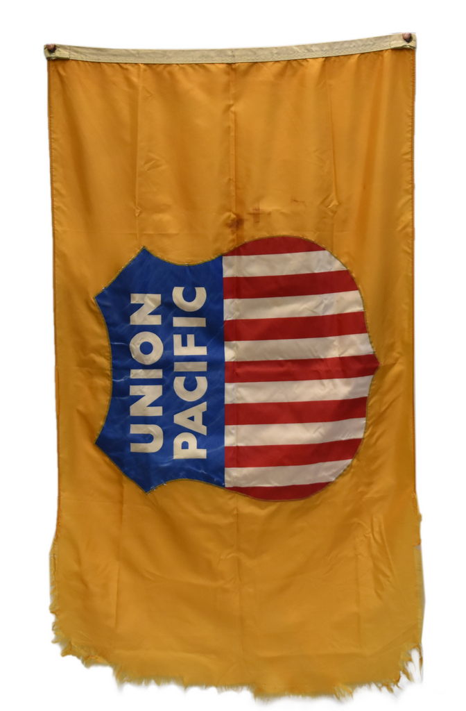 5408 - Pair of Official Union Pacific Railroad 3'x5' Nylon Flags thumbnail