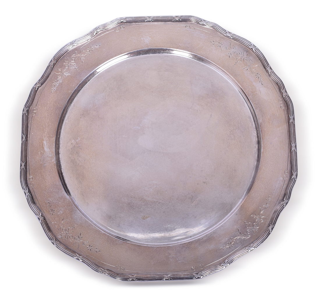 5445 - The Pullman Company Railroad Silver Charger Plate 11