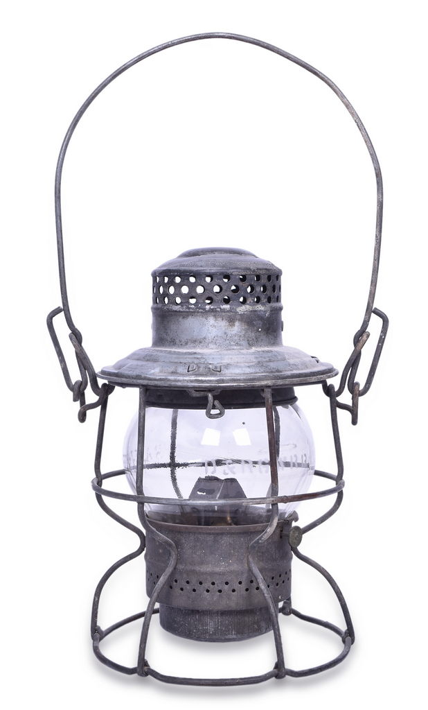 5460 - Adams & Westlake Denver and Rio Grande Western Railroad Lantern w/ Etched Globe thumbnail