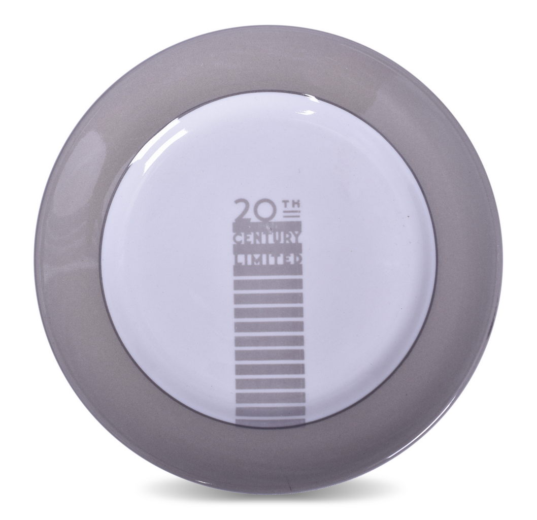 5461 - New York Central Railroad Century Gray Pinstripe Bread Plate 7 1/4