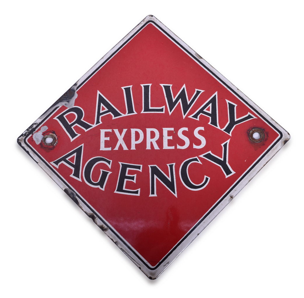 5466 - Railway Express Agency Porcelain Sign thumbnail