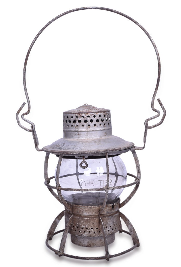 5468 - Dressel Missouri, Kansas and Texas Railroad Lantern w/ Clear Etched Globe thumbnail