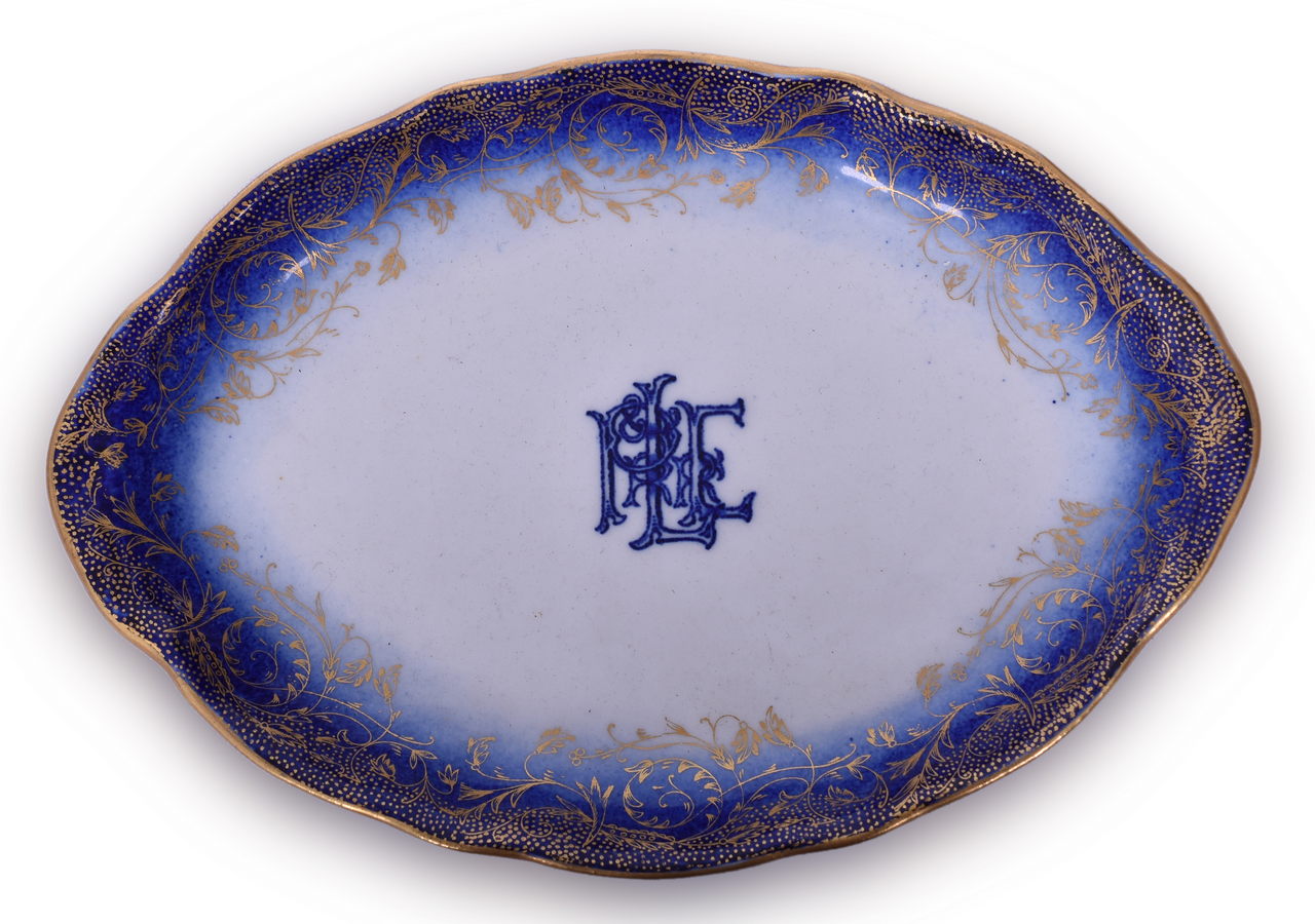 5469 - Pittsburgh & Lake Erie Railroad China York Oval Platter 7