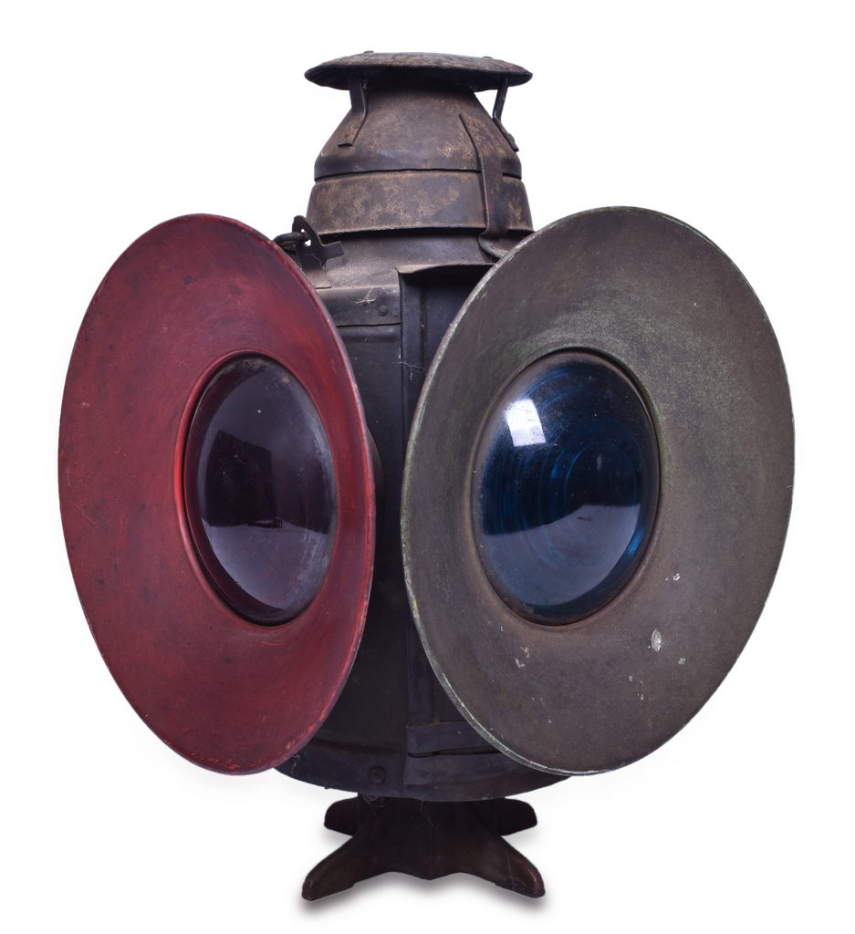 5498 - Handland Chesapeake and Ohio Railroad Switch Lamp w/ Day Targets thumbnail