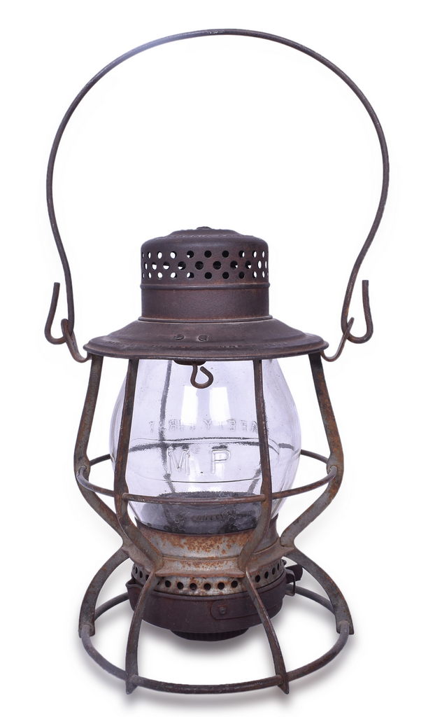 5534 - Keystone Casey Missouri Pacific Railroad Lantern w/ Cast Clear MP Globe thumbnail