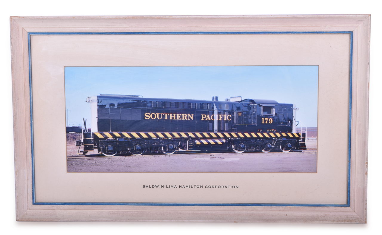 5552 - Framed Baldwin - Lima- Hamilton Corporation Builders Photograph of Southern Pacific AS-616 #1502 thumbnail