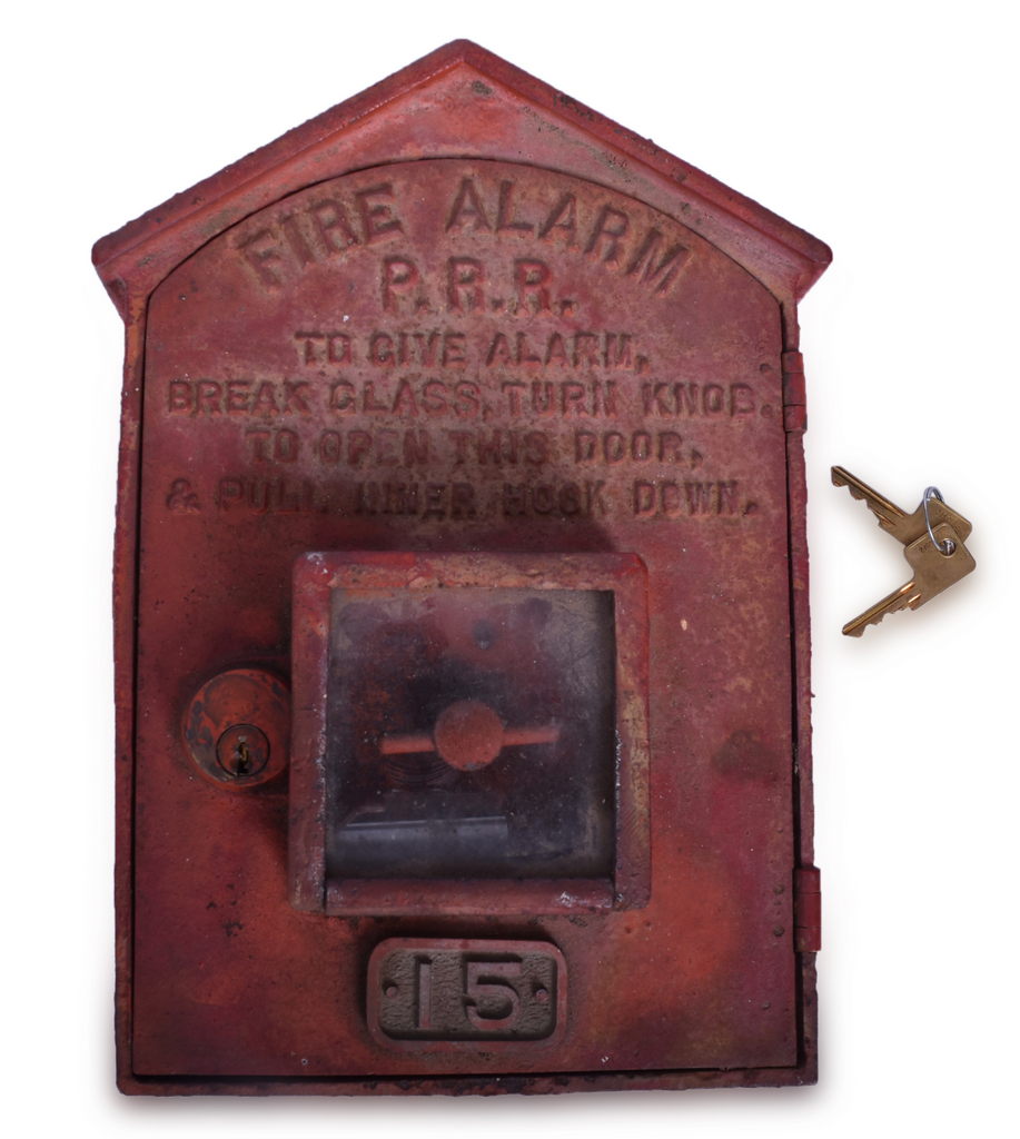 5561 - Pennsylvania Railroad Fire Alarm Call Box w/ Mechanism thumbnail