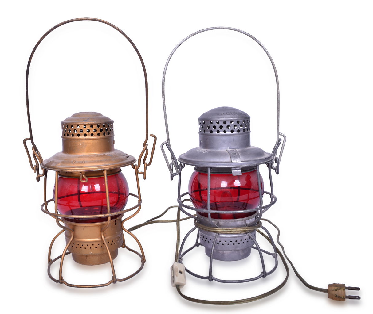 5580 - Indiana Harbor Belt and Rock Island Railroad Lanterns - Adams & Westlake thumbnail