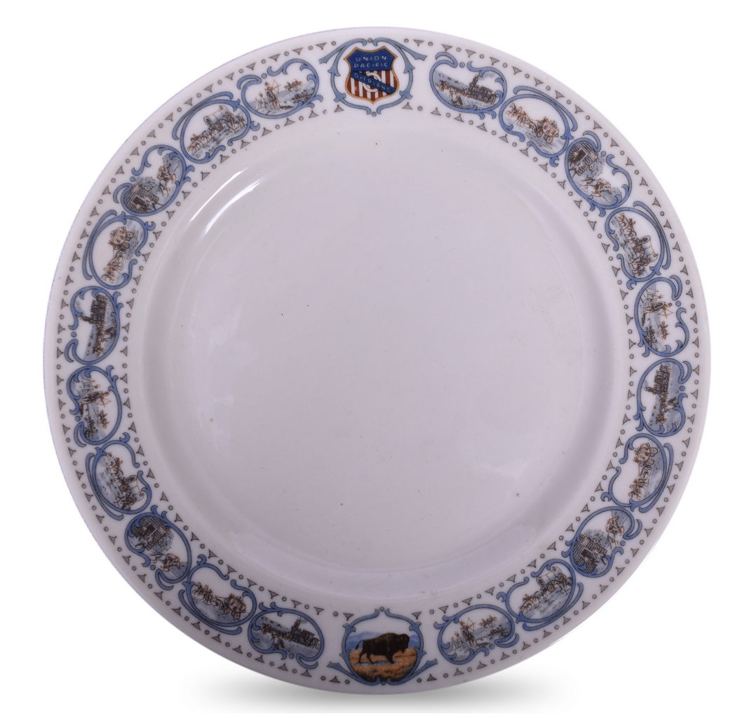 5589 - Union Pacific Railroad China Historical Plate 7