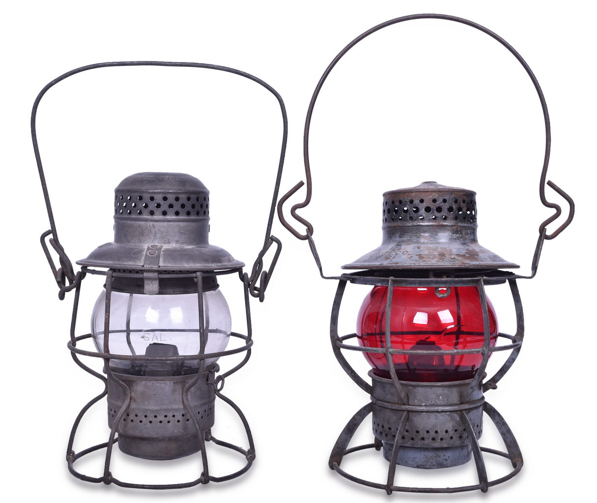 5598 - Armspear Seaboard and Dressel Southern Pacific Railroad Lanterns thumbnail
