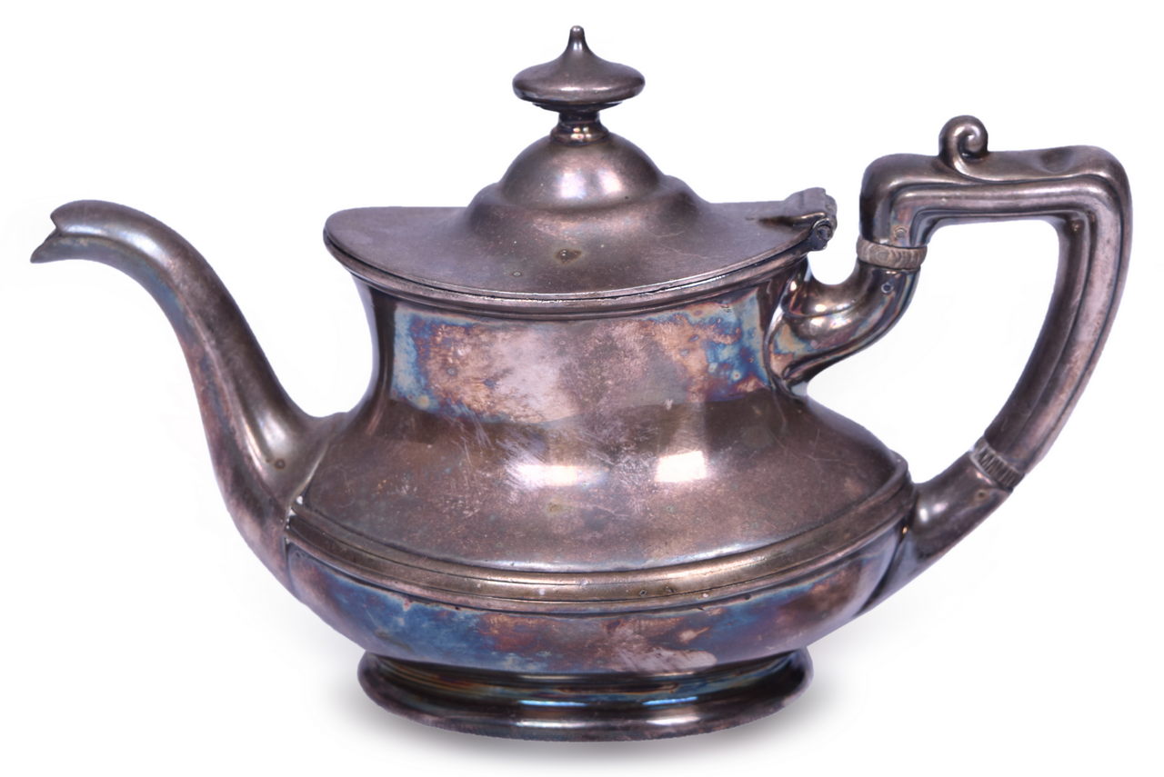 5625 - Gorham Silver Soo Line Railroad 5/8 Pint Teapot thumbnail