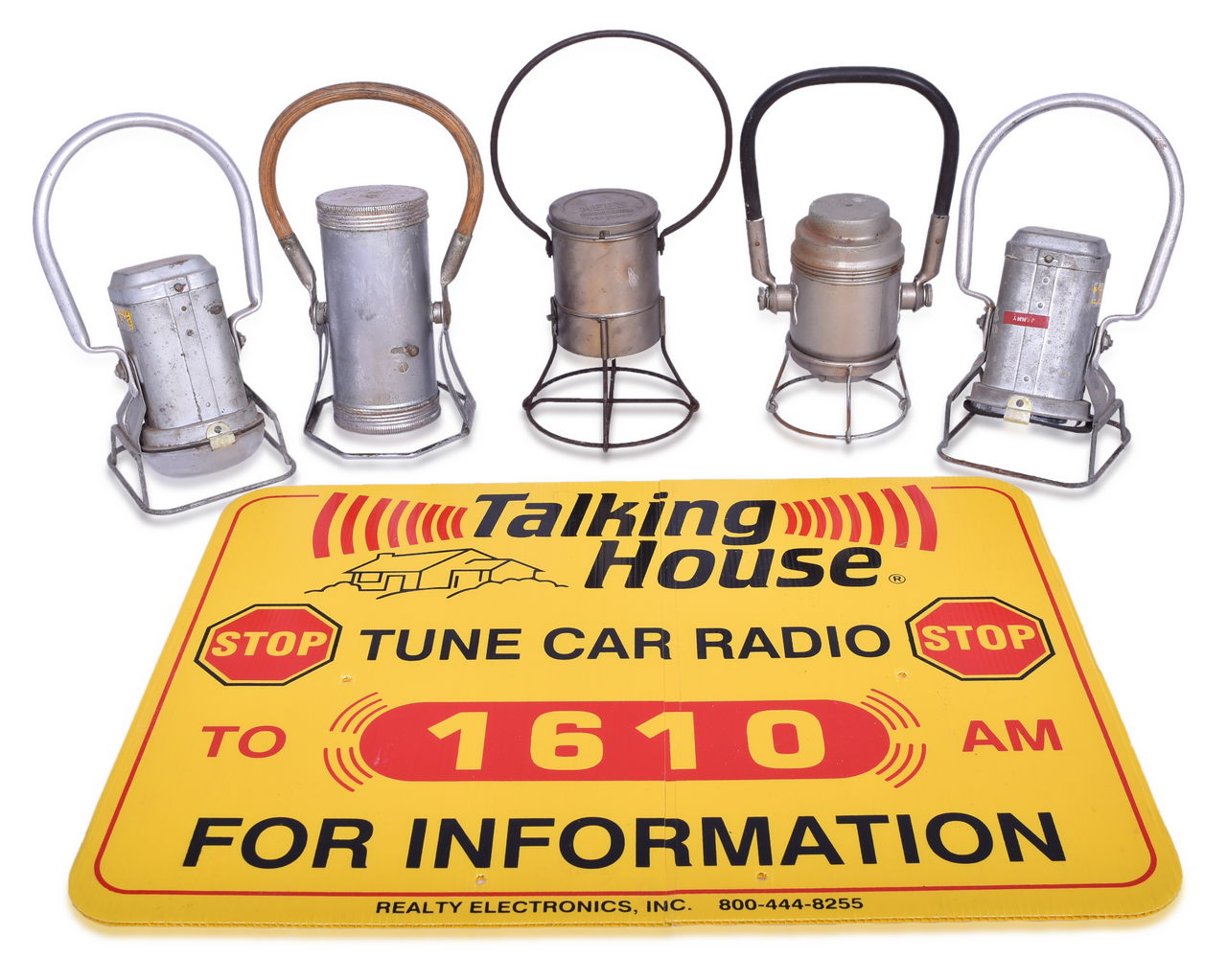 5649 - Five Battery Powered Hand Lanterns - Genesy, Justrite, Mee's, and Ecolite thumbnail