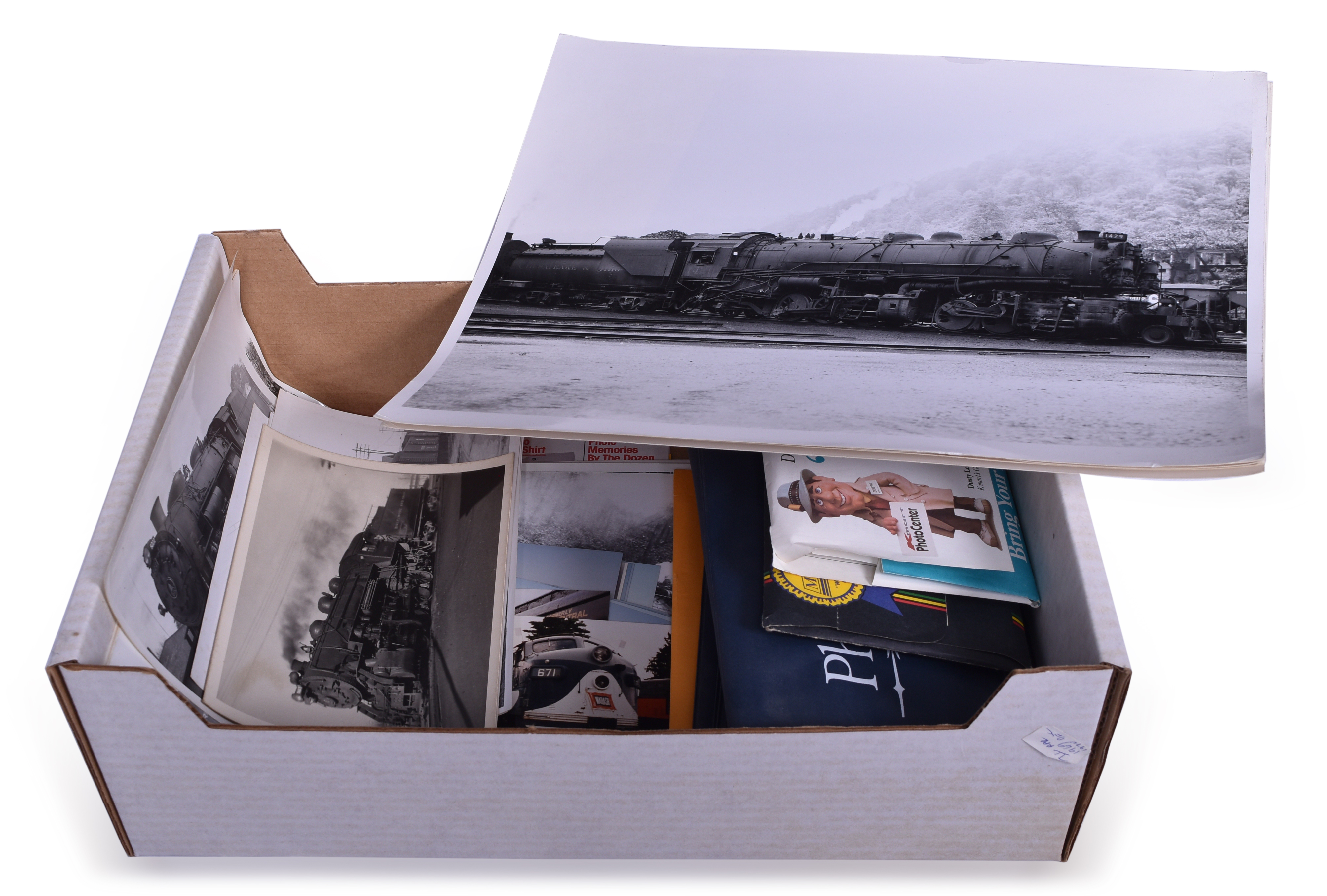 5343 - Large Group of Railroad Photographs - Pennsylvania Railroad, New York Central, Chesapeake & Ohio, Great Northern, Nickel Plate Road, Monon, and More thumbnail