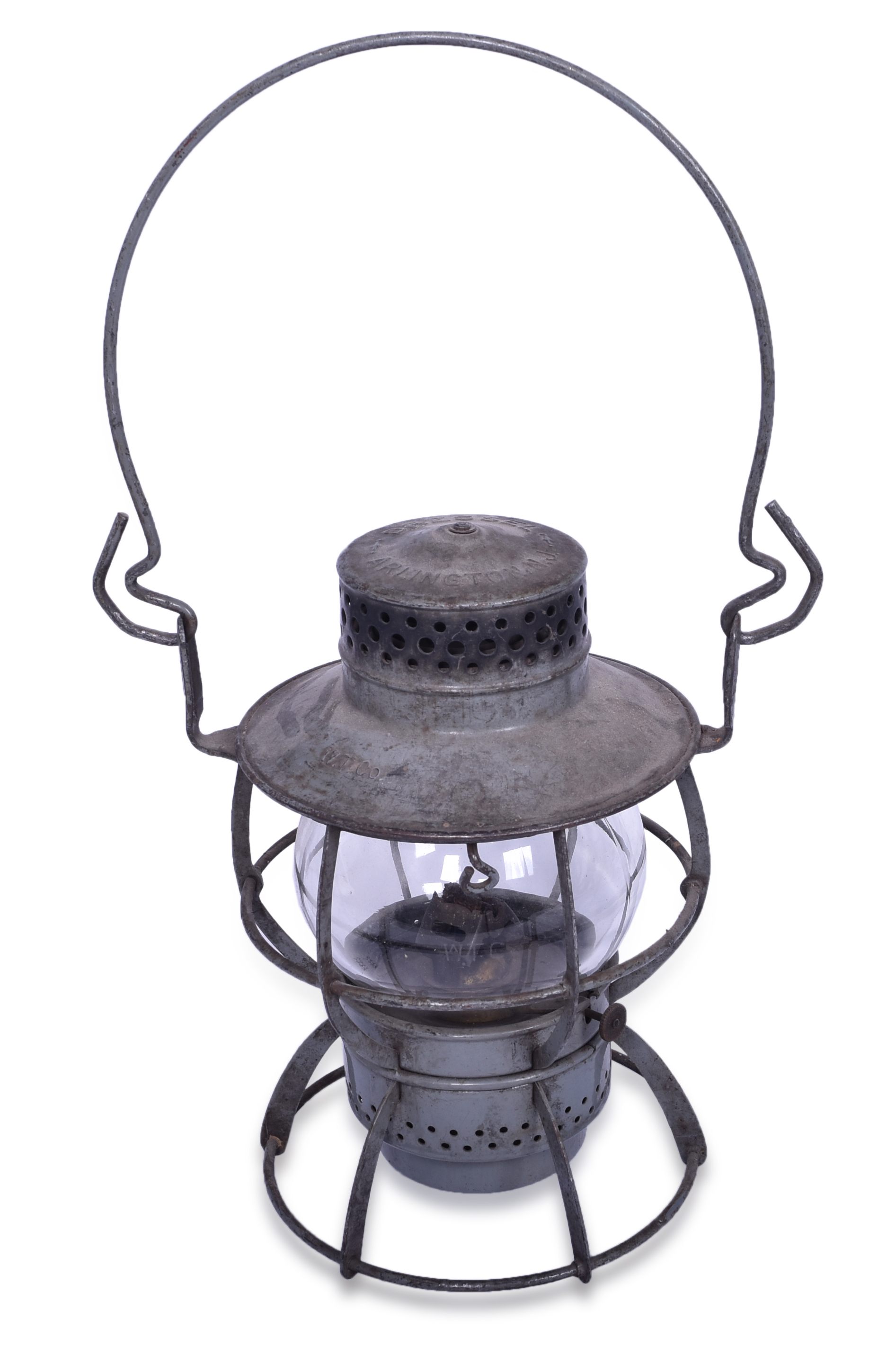 5442 - Dressel Washington Terminal Company Lantern w/ Clear Etched Globe thumbnail