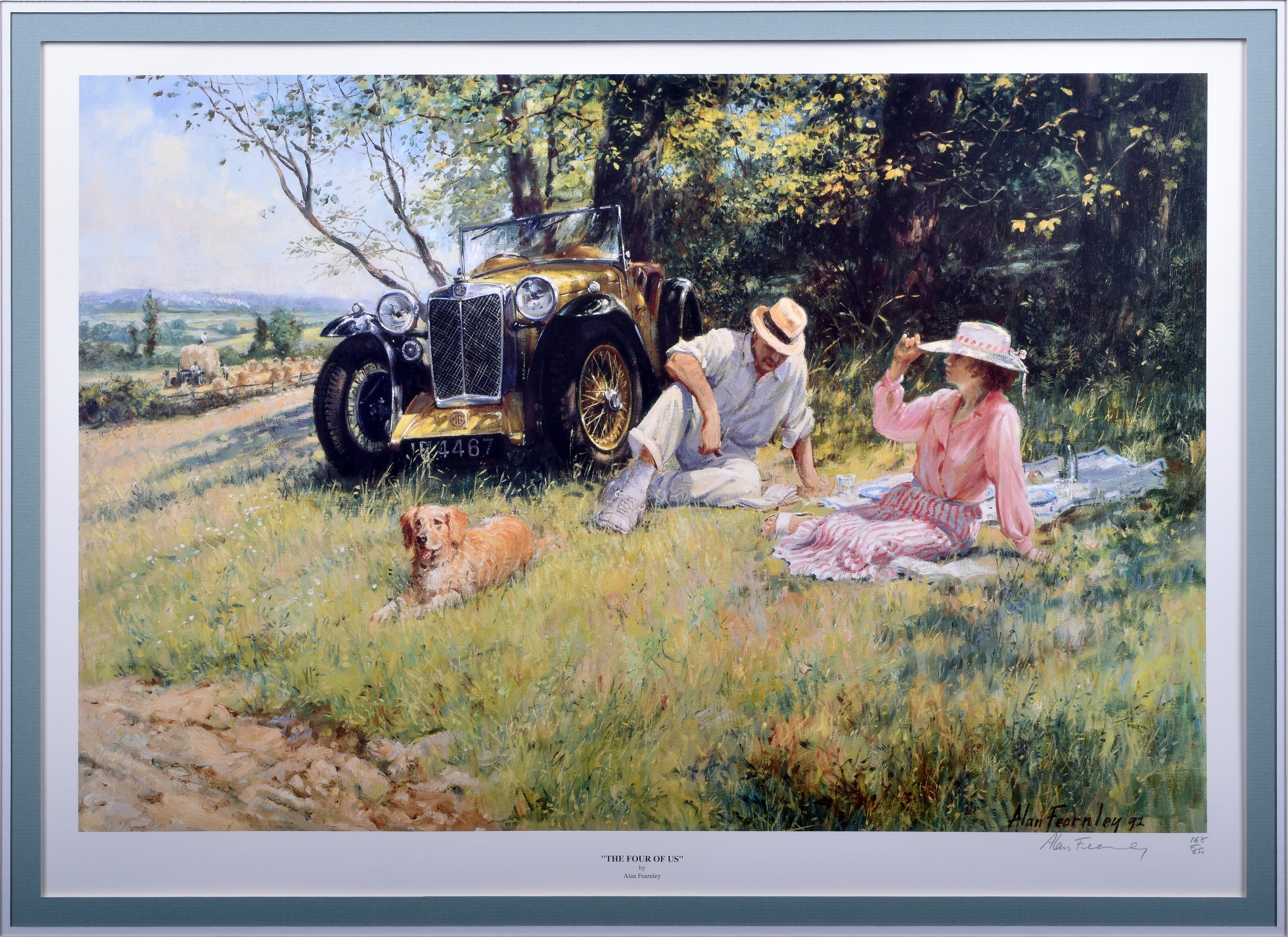 7013 - MG Magna Closed Edition Print by Alan Fearnley - The Four of Us thumbnail