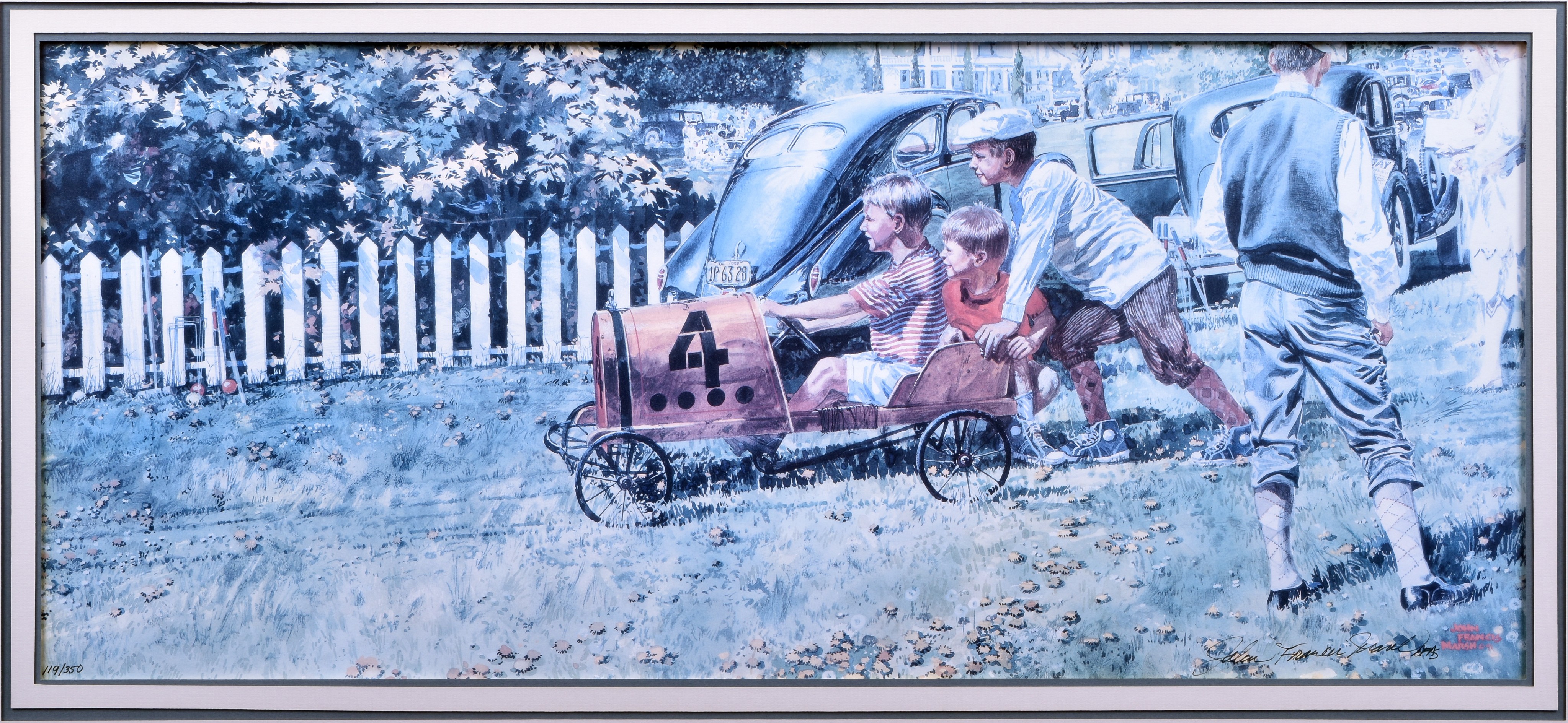 7017 - John Fracis Marsh - Sunday Spin - Closed Edition Racing Print thumbnail