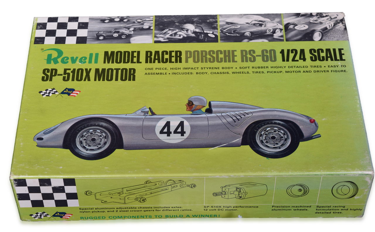 7026 - New In Box Revell Porsche RS-60 1/24th Scale Slot Car thumbnail