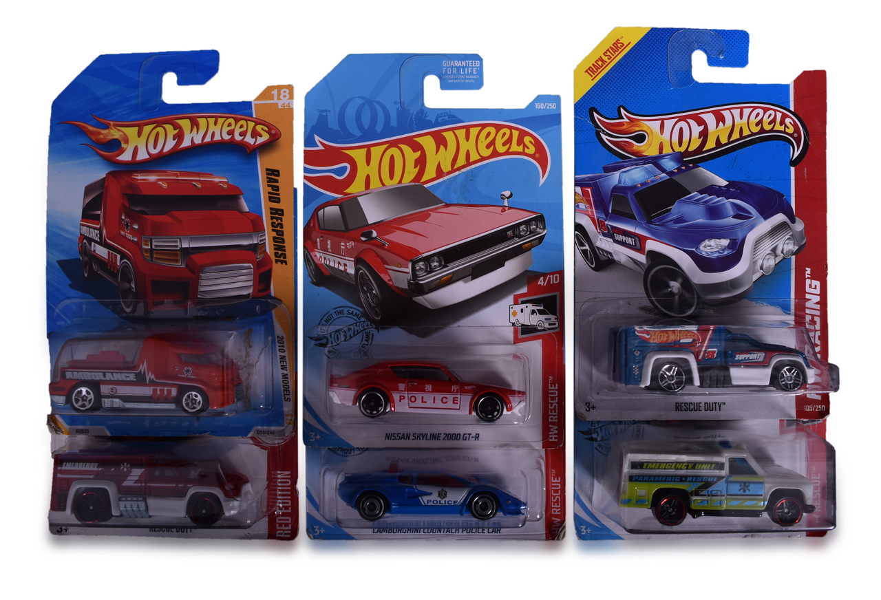7033 - Twenty-Two Hot Wheels Die Cast Cars New on Card - 2012 to 2017 thumbnail