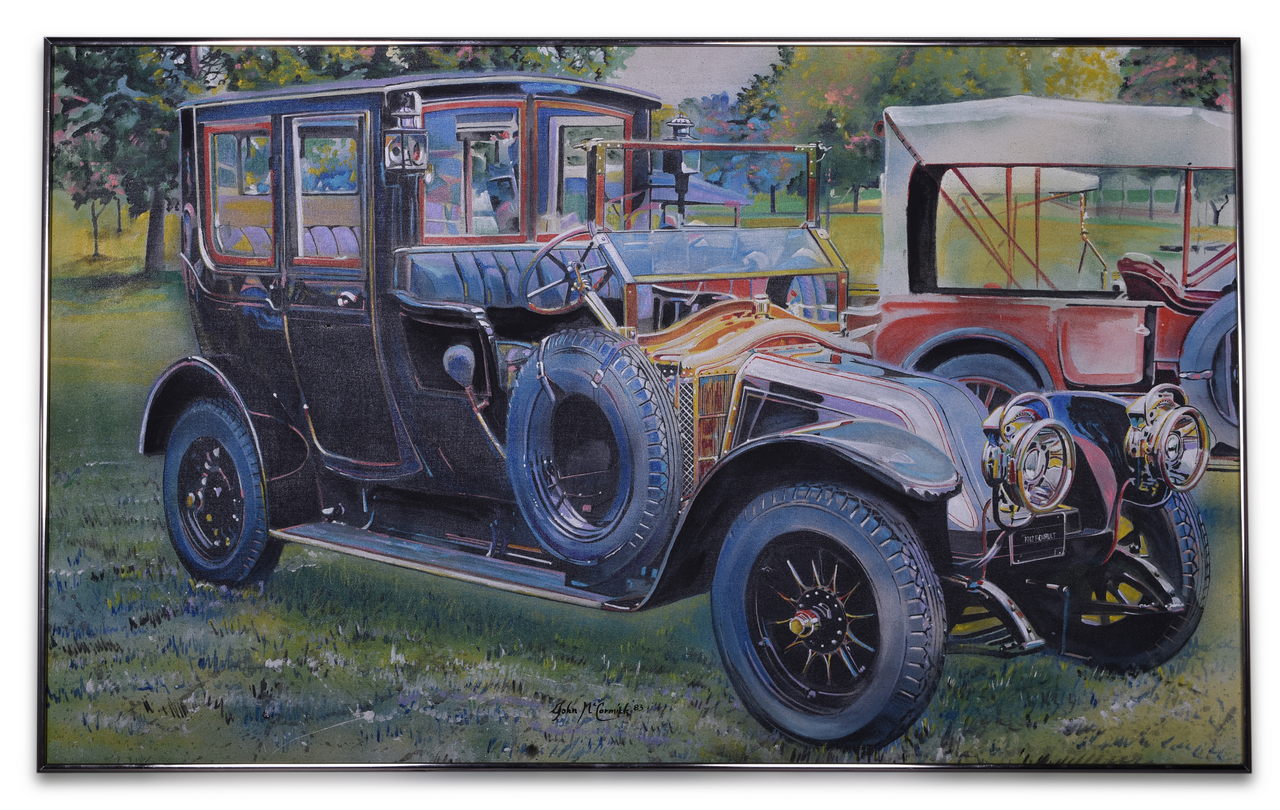 7041 - 1912 Renault Automobile Original Painting by John McCormick Circa 1983 thumbnail